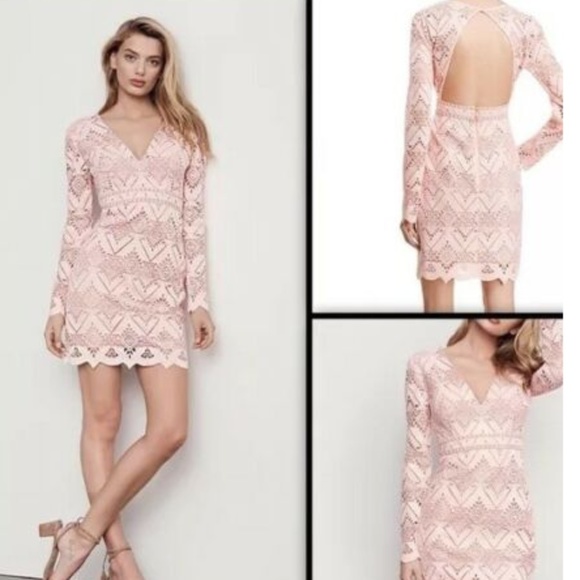 Stylestalker Dresses & Skirts - NWT $289 Stylestalker Pink Lace Elora Midi Dress S